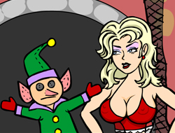 the christmas blonde porn games